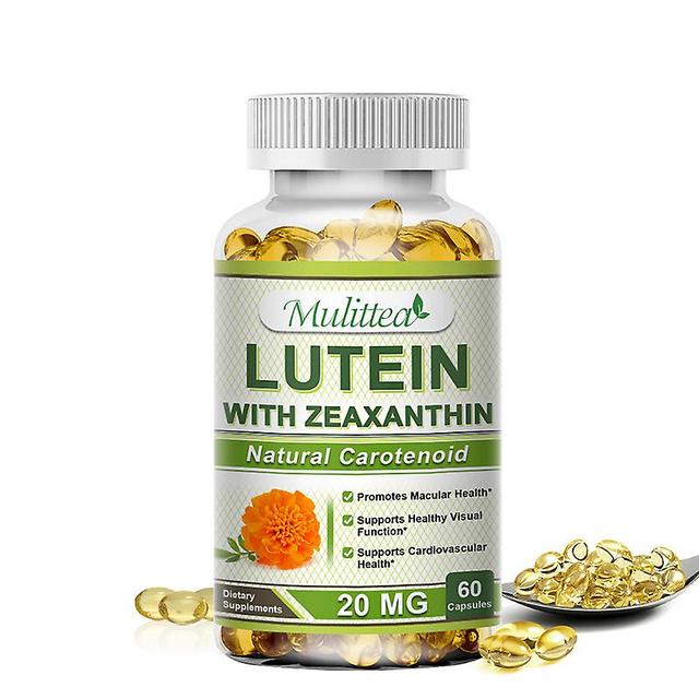 Visgaler Lutein 20mg Zeaxanthin Capsules For Aging And Oxidative Relieve Stress Blue Light Protection Macular Health Vision Care 120pcs on Productcaster.