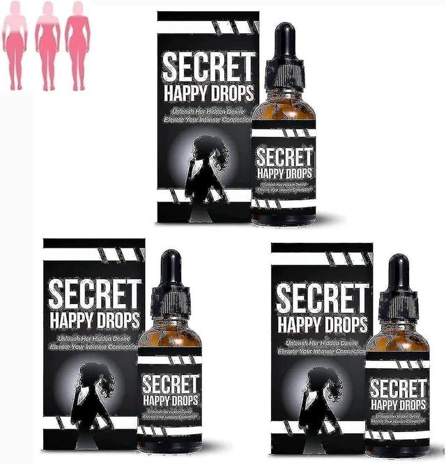 Secret Happy Drops,oral Drops,happy Hormones Drops For Women,enhancing Sensitivity And Pleasure,promoting Relaxation-mxbc 3pcs on Productcaster.