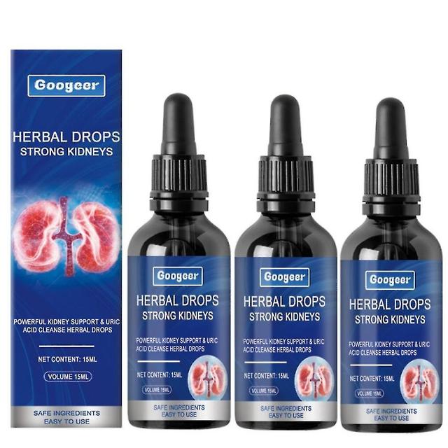 Boris 3pcs Powerful Kidney Support & Uric Acid Cleanse Herbal Drops,oral Herbal Solutiondouble Enhanced Care on Productcaster.