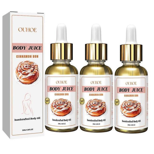 3x 30ml New Body Juice Oil Kanelipulla käsintehty vartaloöljy naisille on Productcaster.