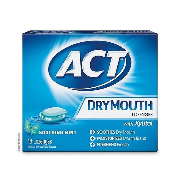 ACT Handle mundtørhed sugetabletter (36 ct, beroligende mynte), med xylitol on Productcaster.