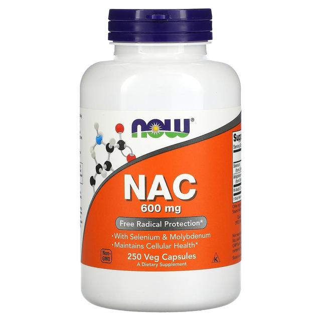 NOW Foods, NAC, 600 mg, 250 kasviskapselia on Productcaster.