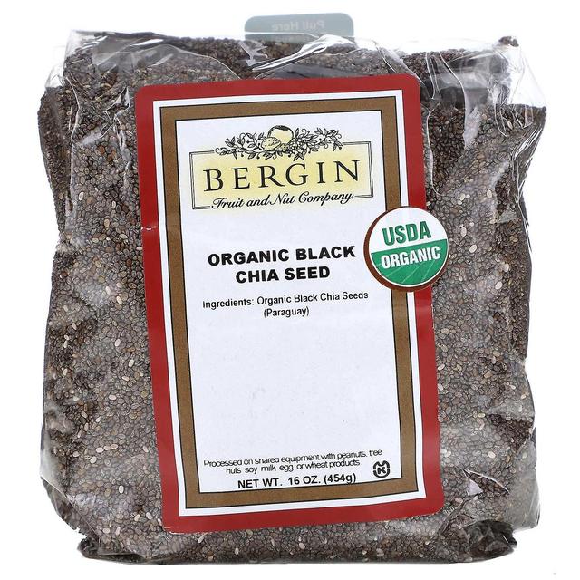 Bergin Fruit and Nut Company, Semi di Chia Nera Organico, 16 oz (454 g) on Productcaster.