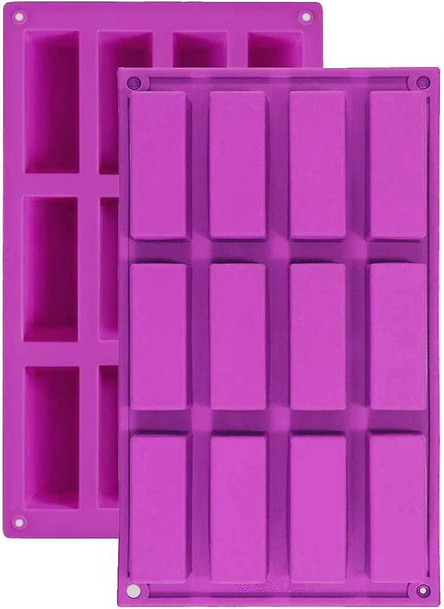 2PCS 12 Cavity Medium Rectangle Granola Bar Silicone Moulds Nutrition/Cereal Bar Moulds Energy Bar Maker for Chocolate Truffles Bread Brownie Cornb... on Productcaster.