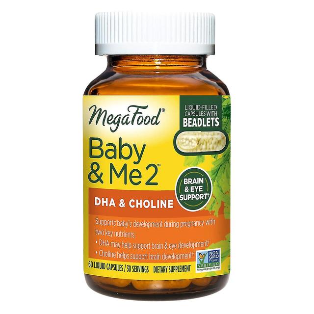 Megafood Baby & Me 2 Prenatal Dha & Choline 60 Caps Vývoj mozgu a očí dieťaťa * on Productcaster.