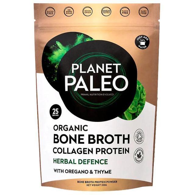 Planet Paleo Organic Bone Broth Collagen Protein Herbal Defence 225g (PP6005) on Productcaster.