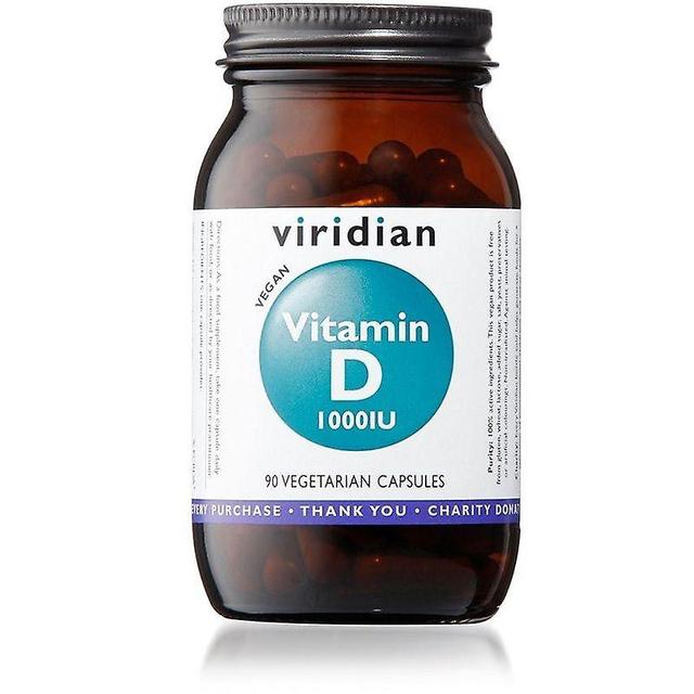 Viridian vitamin D3 (vegansk) 1000 IE veg caps 90 (271) on Productcaster.