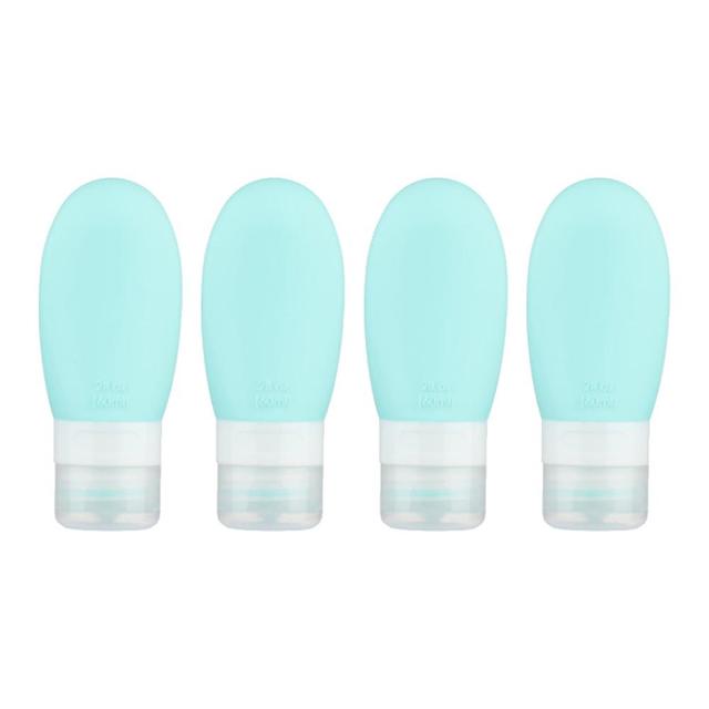 Hakuna 4pcs Silica Gel Sub-bottling, Portable Cosmetic Sub-bottling green 60ml on Productcaster.