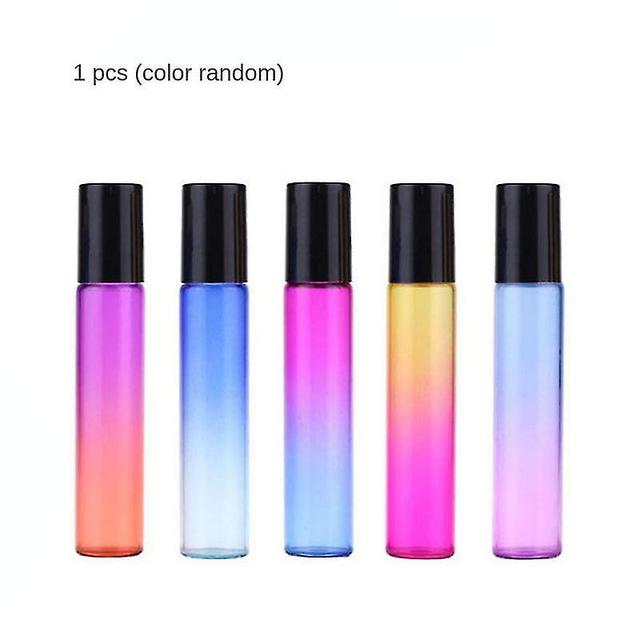 Sjioh 10ml Gradient Color Glass Roll On Flasker Parfyme Bottle Roller Essential Oil Bottle Parfyme Refillable flasker for kosmetikk tilfeldig farge on Productcaster.