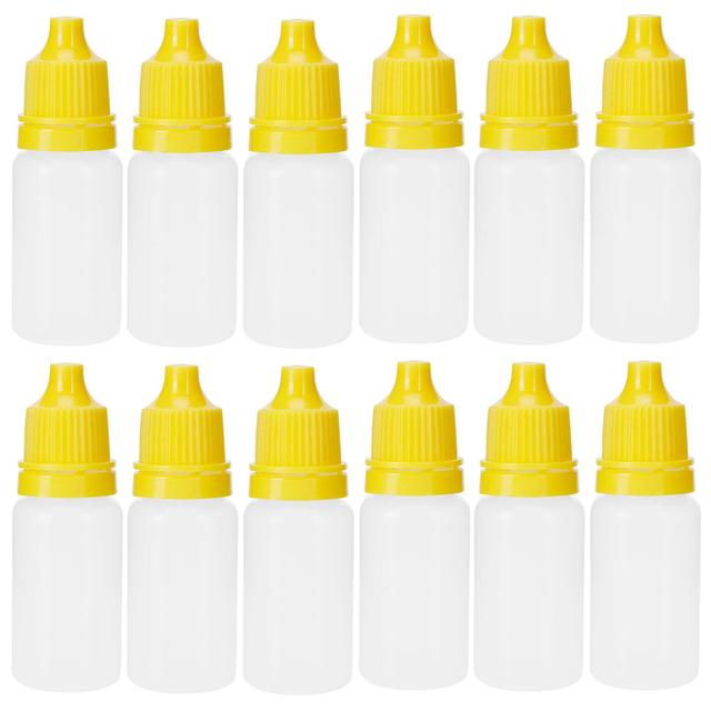 10ml Portable Squeezable Eye Drops Container - 50Pcs - Yellow on Productcaster.