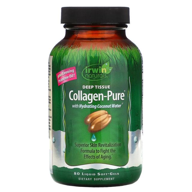 Irwin Naturals, Collagen-Pure, Deep Tissue, 80 Liquid Soft-Gels on Productcaster.