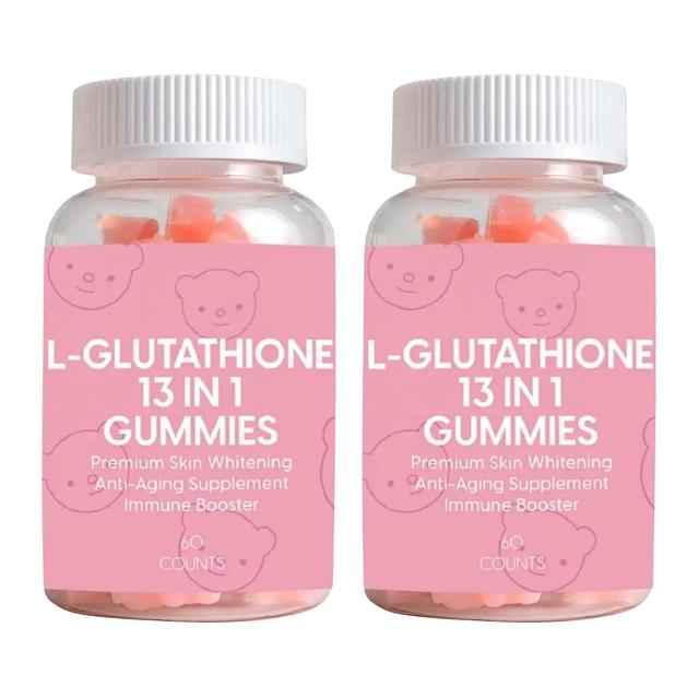 L-glutathione Whitening Pills 13 In 1 Gummy Bears | Biotin Vitamins | Collagen Gummies | 1 Pack Supp 2PCS on Productcaster.