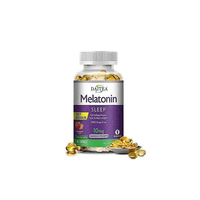 Sofirn Daitea Sleep Food Supplement Strawberry Flavor Melatonin 10mg 120 Capsules 30 count-1 bottle on Productcaster.