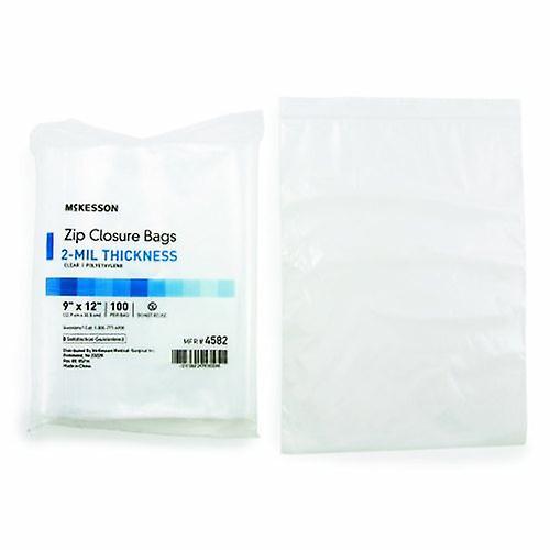 McKesson Tasche mit Reißverschluss 9 x 12 Zoll Polyethylen transparent, Anzahl von 20 (Packung mit 1) on Productcaster.