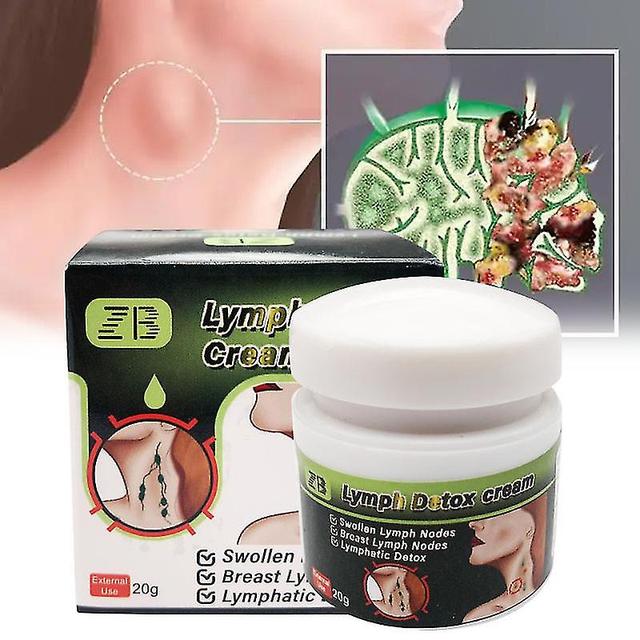 Schan 2023 Herb Lymphatic Detox Cream Lymph Ointment 20g Neck Anti-swelling Cream Armpit Lymph Nodes Medical Plaster Health Care on Productcaster.