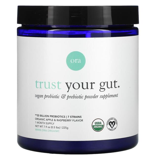 Ora, Trust Your Gut, Vegan Probiotic & Prebiotic Powder Supplement, Organic Apple & Raspberry , 7.9 on Productcaster.