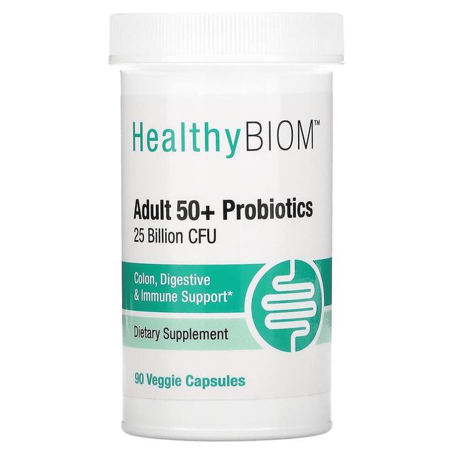 HealthyBiom, Adult 50+ Probiotica, 25 miljard CFU, 90 Veggie Capsules on Productcaster.