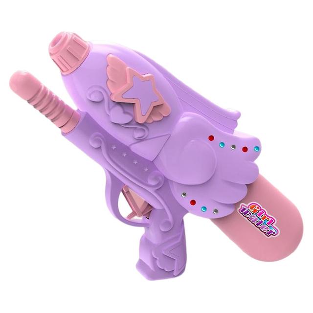 Large Capacity Water Spray Toy Pull-out Water Sprinklers For Birthday Gift Purple Star Water Gun on Productcaster.