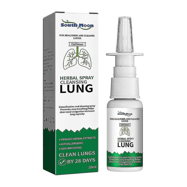 Lung Detox Herbal Cleanser Spray For Smokers Clear Nasal Congestion Anti Snoring Solution on Productcaster.