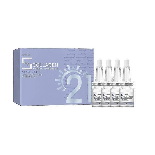 DWSM 4pcs Sunscreen Collagen Sunscreen Essence 5ml --U 8pcs on Productcaster.