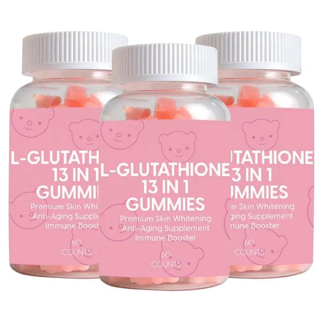 1-pack L-glutathione Whitening Pills 13-in-1 Gummy Bears Biotin Vitamin Collagen Gummies 3PCS on Productcaster.