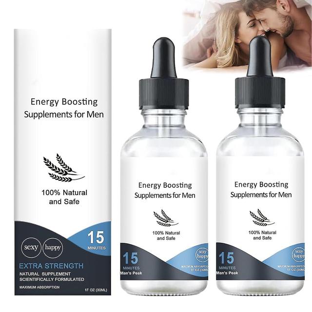 Hxetlv Blue Direction Drops for Men, Secret Drops for Strong Men, Energy Boosting Supplements For Men, Male Liquid Drops - Increases Stamina 2pcs on Productcaster.