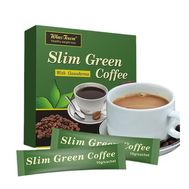 18 Teabags Slim Green Coffee With Ganoderma Control Weight Weight Tea-B on Productcaster.