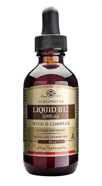 Solgar Sublingual Liquid B12 2000 ug with B-Complex (2 fl oz.), 59 ml on Productcaster.