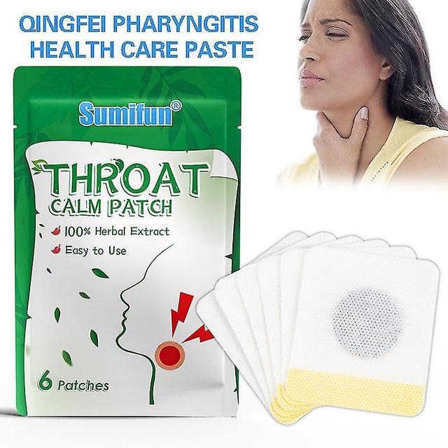 Throat Calm Patch Natural Herbal Extract Pharyngitis Treatment Plaster Throat Dry Itchy Pain Relief Sticker on Productcaster.