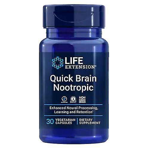 Life Extension Przedłużenie życia Quick Brain Nootropic, 30 Veg Caps (Opakowanie 4) on Productcaster.