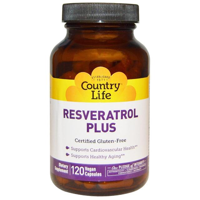 Country Life Livet på landet, Resveratrol Plus, 120 veganska kapslar on Productcaster.