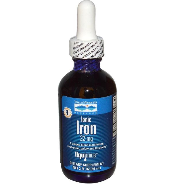 Trace Minerals Research, Ferro Iônico, 22 mg, 1,9 fl oz (56 ml) on Productcaster.