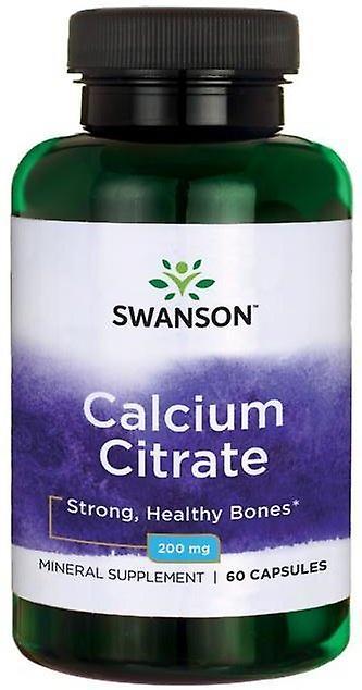 Swanson Calcium Citrate 200 mg 60 Capsules 100 gr on Productcaster.