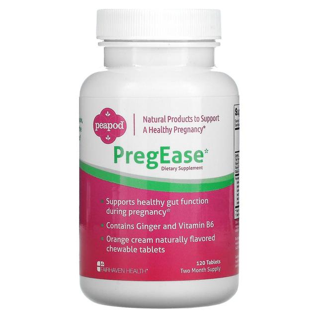 Fairhaven Health, PregEase, Sinaasappelcrème, 120 Tabletten on Productcaster.