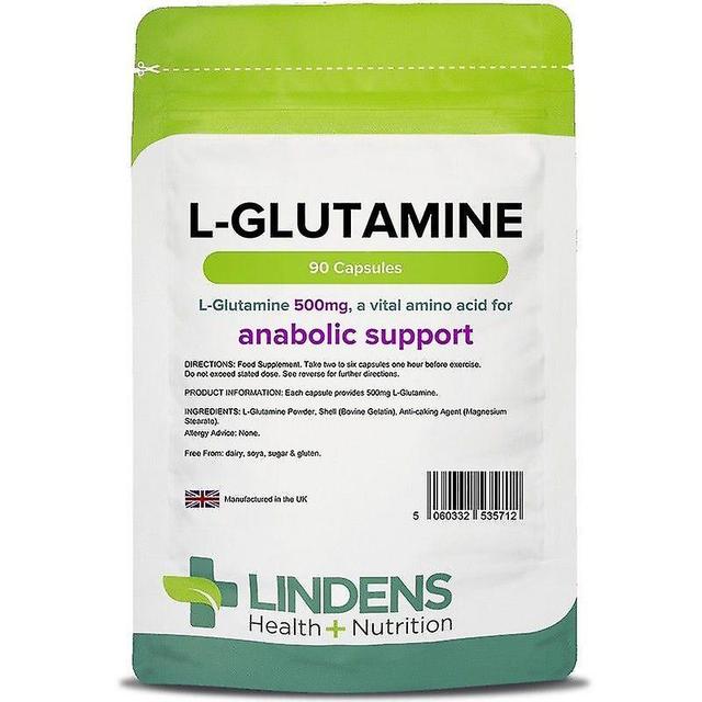 Lindens L-Glutamine 500mg Capsules 90 (5712) on Productcaster.