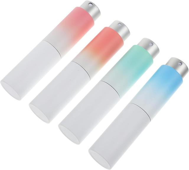 Refillable Lab Spray Bottle 4pcs - Mini Perfume Bottles for Fragrance, Bed Spray, Olive Oil - Glass Press Bottle with Rotating Cap on Productcaster.