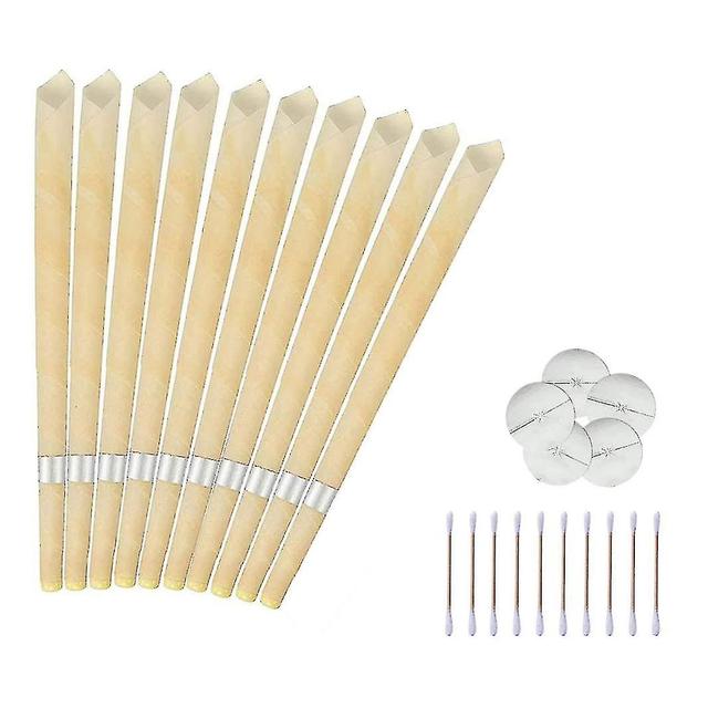 Natural Organic 100% Beeswax Hopi Ear Candles With Safety Disc on Productcaster.