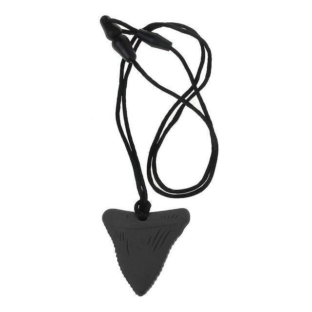 Sensory Chew Necklace Chew Toys For Autistic Children Bpa Free Food Grade Black on Productcaster.