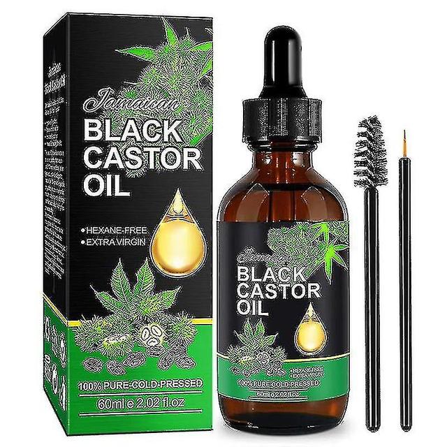 Szdkkj 1-3pcs Jamaican Black Castor Oil, Organic 100% Pure Cold Pressed New Hair Growth Oil 1pc on Productcaster.