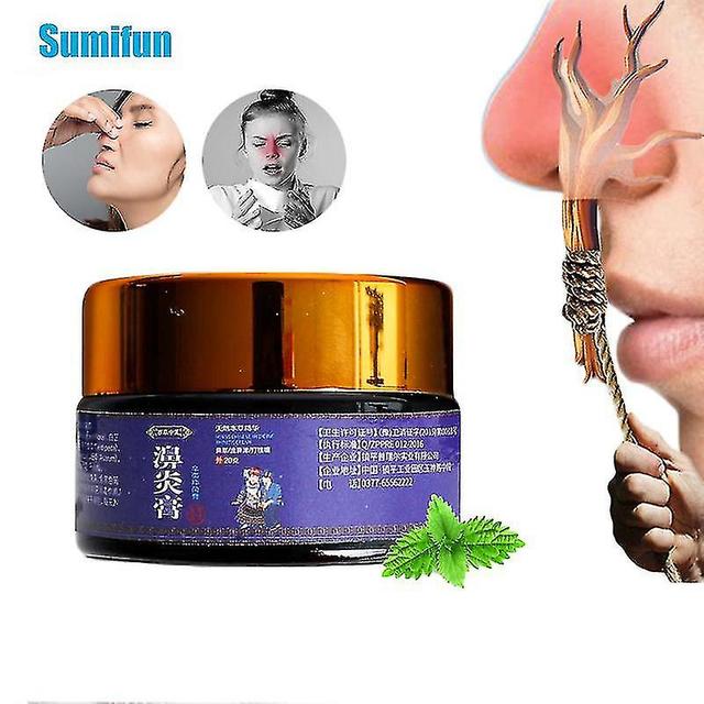 20g Herbal Rhinitis Treatment Cream Nose Cool Essential Oil Sinusitis Cold on Productcaster.