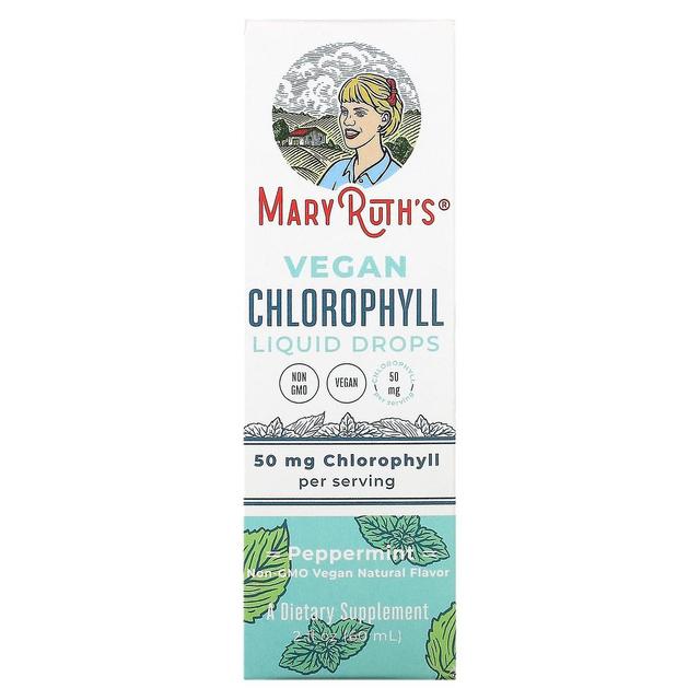 MaryRuth Organics, Vegan Chlorophyll Liquid Drops, Peppermint, 16.6 mg, 2 fl oz (60 ml) on Productcaster.