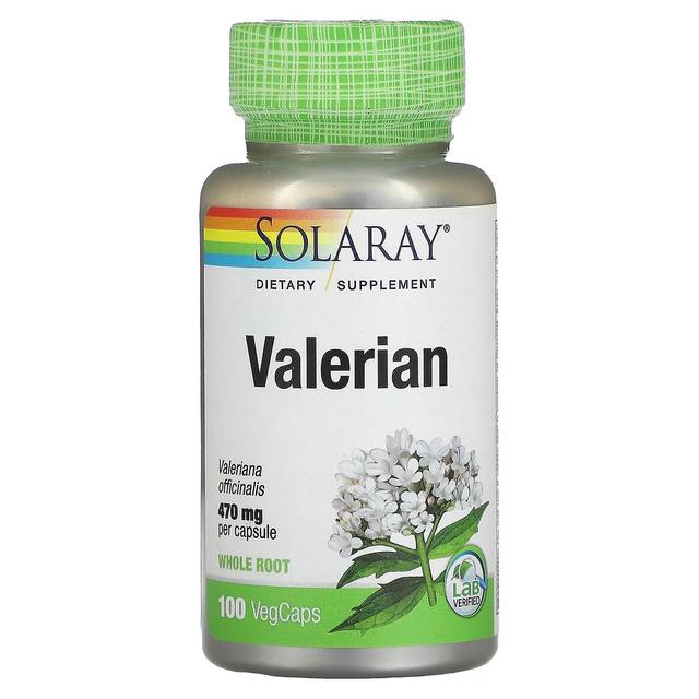 Solaray, Valerian, 470 mg, 100 VegCaps on Productcaster.