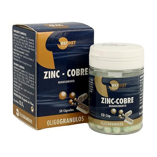 Waydiet Natural Products Zinc-Copper Oligogranules 50 capsules on Productcaster.