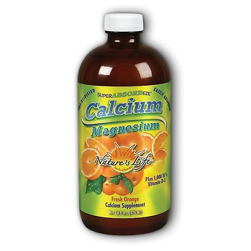 Nature's Life Super Absorbeze Cal-Mag Liquid, Naranja 16 oz (Pack de 4) on Productcaster.