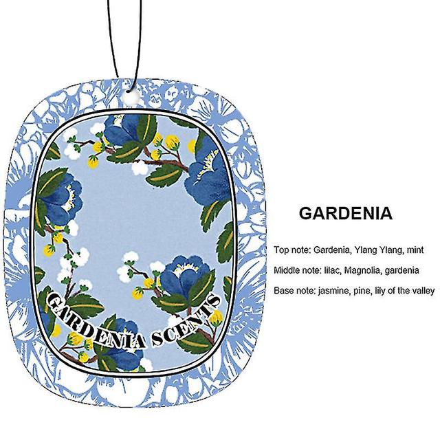 Sjioh 4pcs Auto Scent Women Lasting Fragrance Diffuser Hanging Car Interior Gardenia flower on Productcaster.