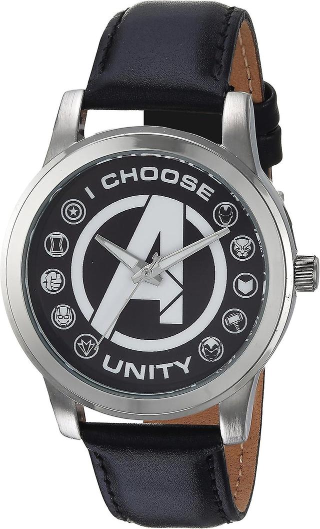 Marvel Mens Watch WMA000055 Svart on Productcaster.