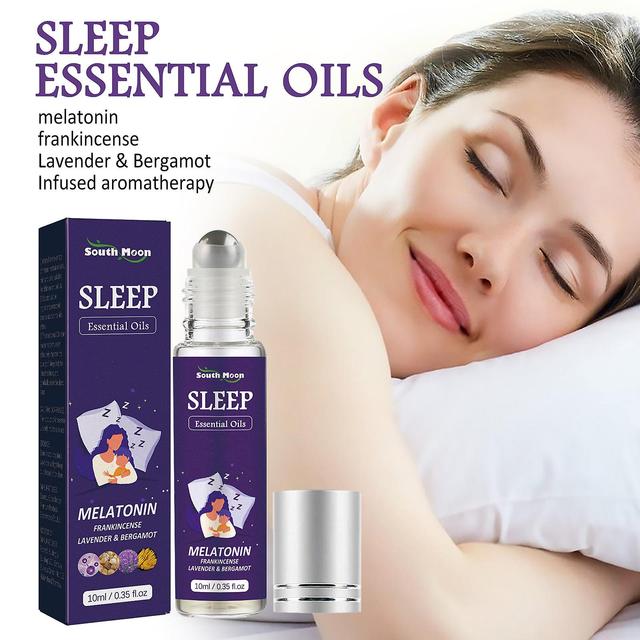 L'olio essenziale South Moon sleep roller ball aiuta a dormire velocemente, allevia l'ansia, massaggia gli oli essenziali vegetali 1PCS on Productcaster.