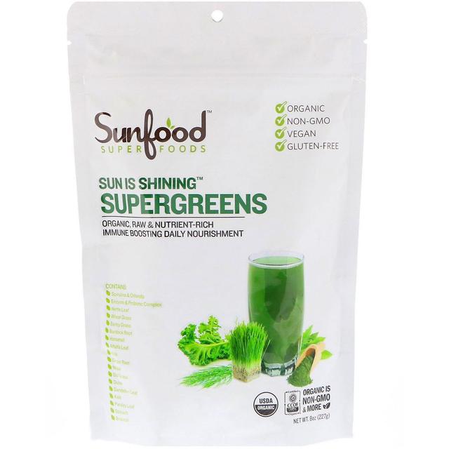 Sunfood, Sun Is Shining Supergreens, 8 oz (227 g) on Productcaster.