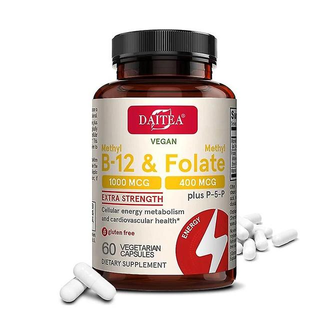 Sofirn Folic Acid and B-12 Supplement, High Potency Dual Action, Provides Energy and Cognitive Support, Active Folic Acid, Easy to Absorb 60 count-... on Productcaster.