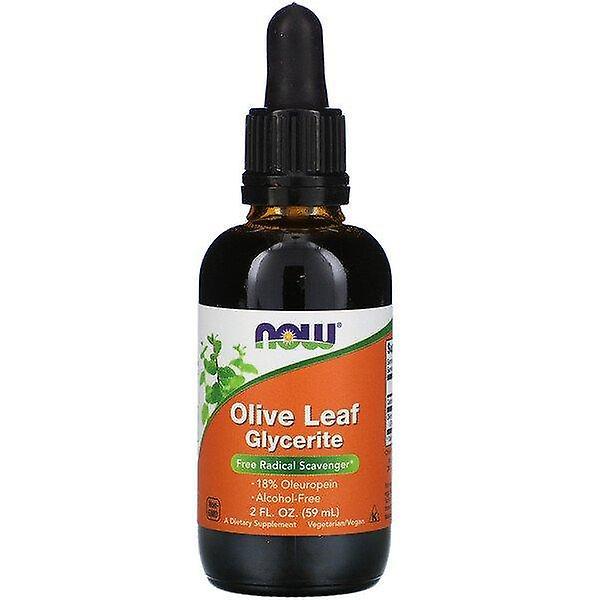 NOW Foods Nu voedingsmiddelen, olive leaf glyceriet, 2 fl oz (59 ml) on Productcaster.